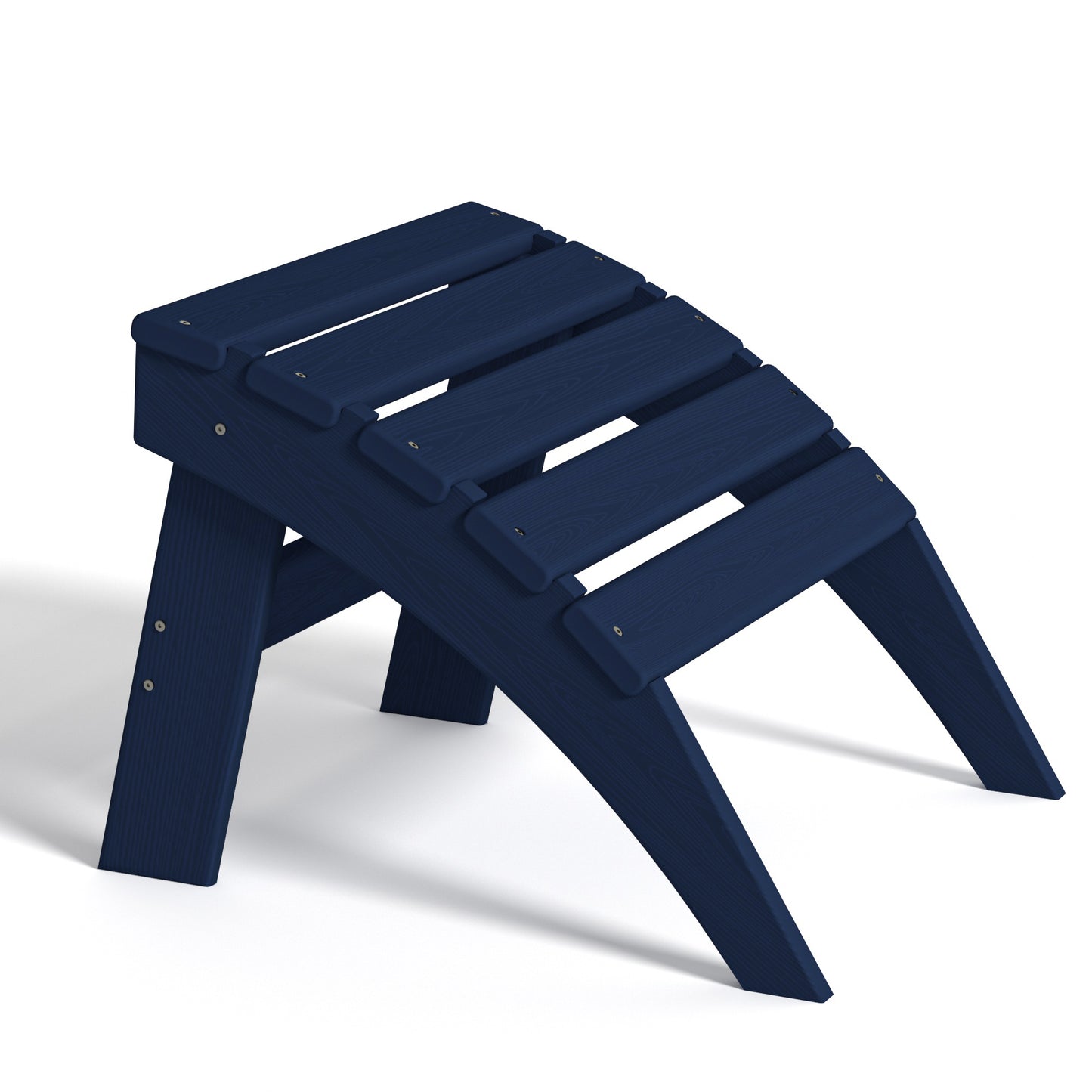 Nevilywood Folding Ottoman for Adirondack Chair – Weatherproof HDPE Footrest for Patio & Garden – Crack-Resistant, Fade-Proof, and Simple Assembly.
