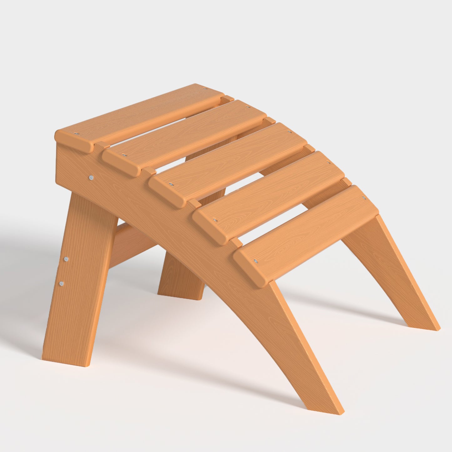 Nevilywood Folding Ottoman for Adirondack Chair – Weatherproof HDPE Footrest for Patio & Garden – Crack-Resistant, Fade-Proof, and Simple Assembly.