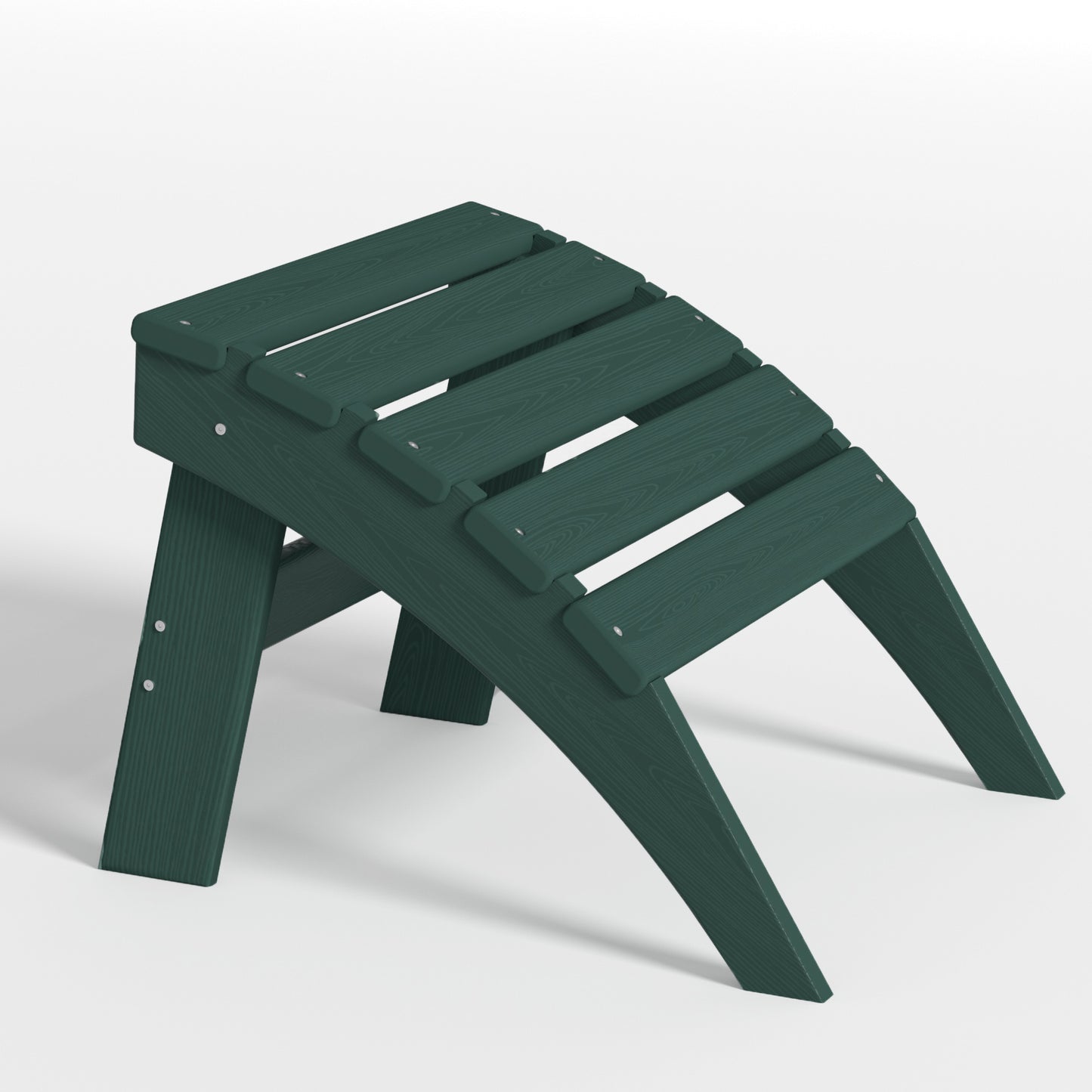Nevilywood Folding Ottoman for Adirondack Chair – Weatherproof HDPE Footrest for Patio & Garden – Crack-Resistant, Fade-Proof, and Simple Assembly.