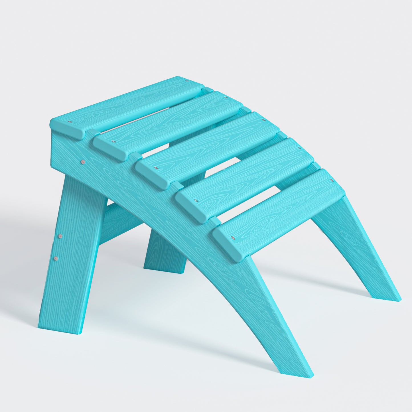 Nevilywood Folding Ottoman for Adirondack Chair – Weatherproof HDPE Footrest for Patio & Garden – Crack-Resistant, Fade-Proof, and Simple Assembly.