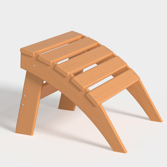 Nevilywood Folding Ottoman for Adirondack Chair – Weatherproof HDPE Footrest for Patio & Garden – Crack-Resistant, Fade-Proof, and Simple Assembly.